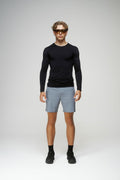 Crew Neck Long Sleeve Shirt in Black