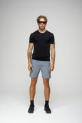 Crew Neck Short Sleeve Shirt in Black