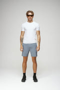 Crew Neck Short Sleeve Shirt in White