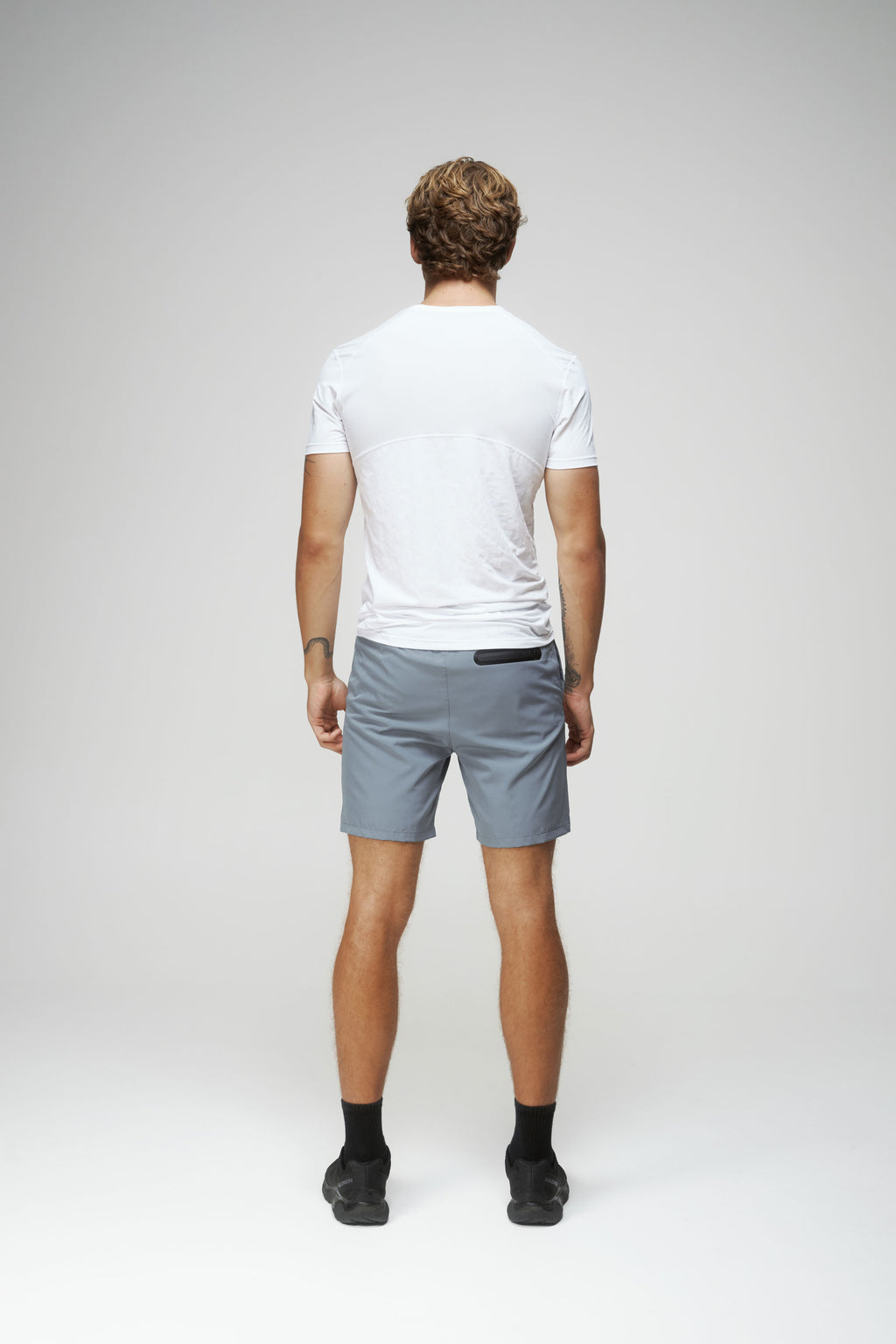 Crew Neck Short Sleeve Shirt in White