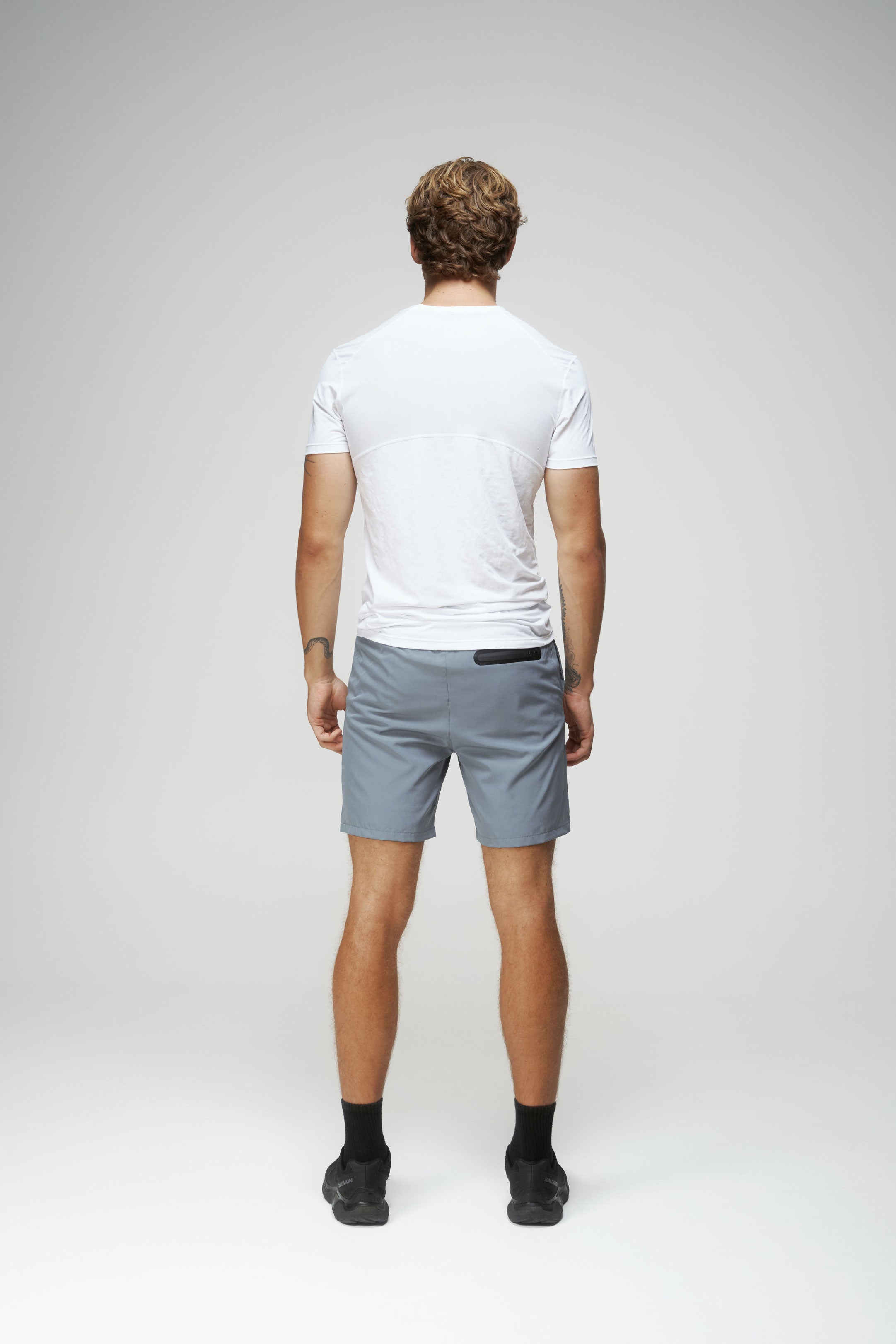 Crew Neck Short Sleeve Shirt in White