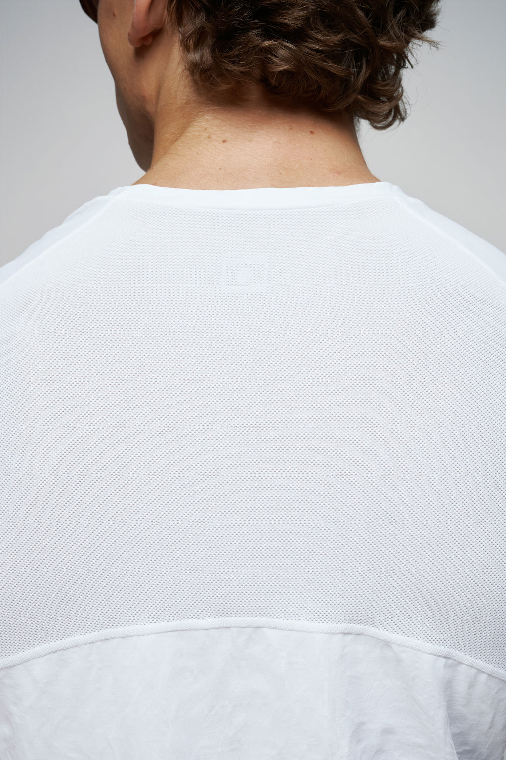 Crew Neck Short Sleeve Shirt in White