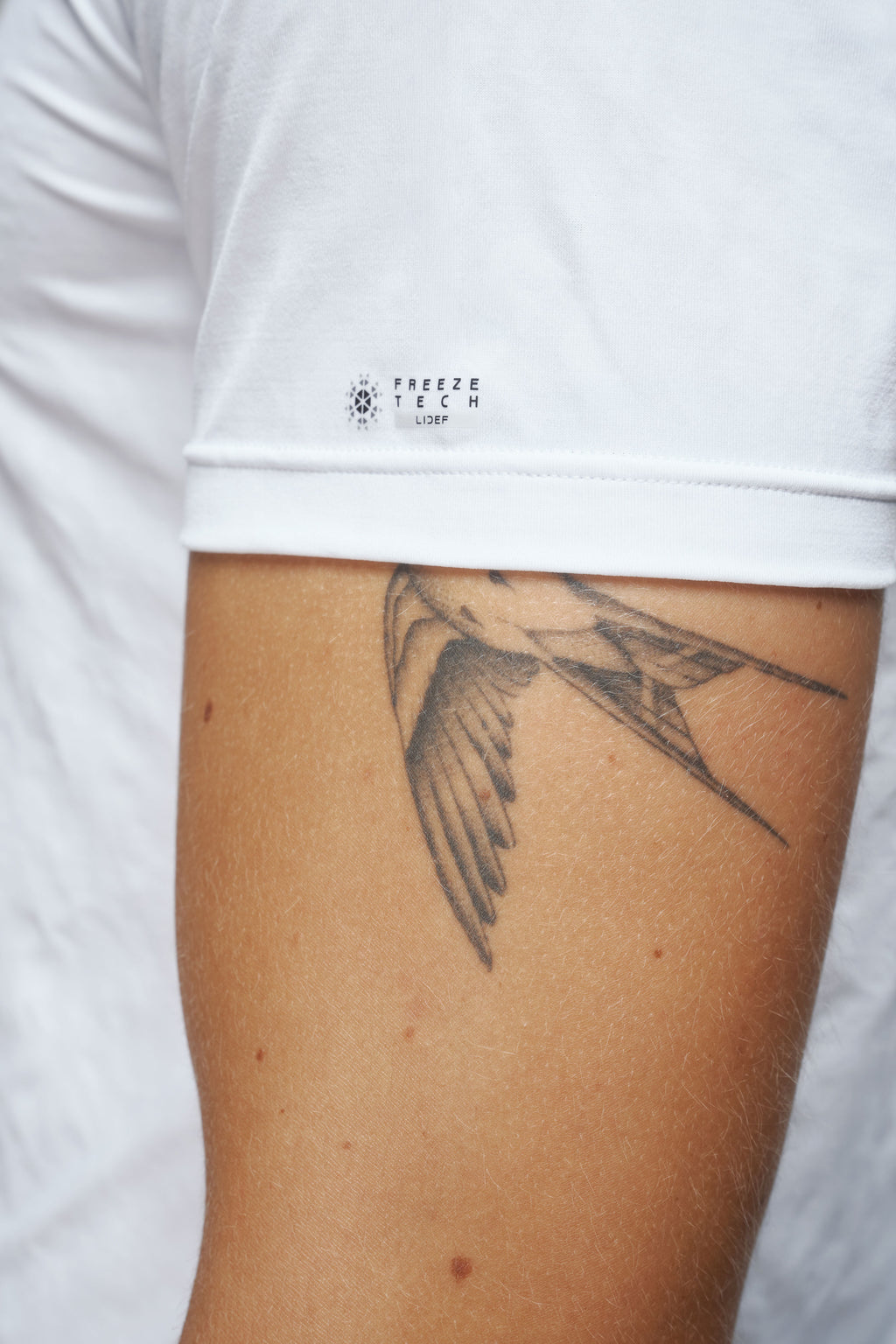 Crew Neck Short Sleeve Shirt in White