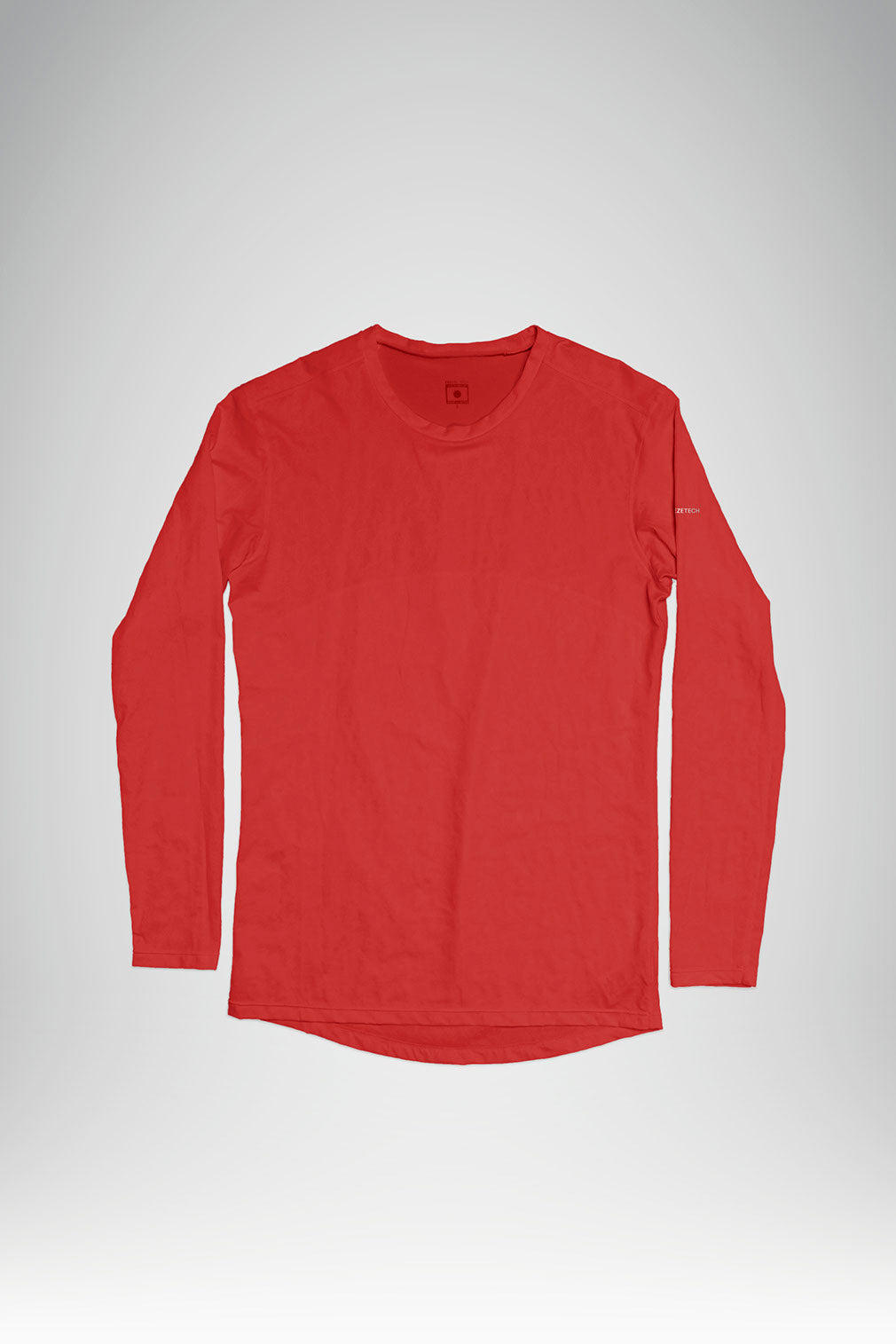 Crew Neck Long Sleeve Shirt in Red