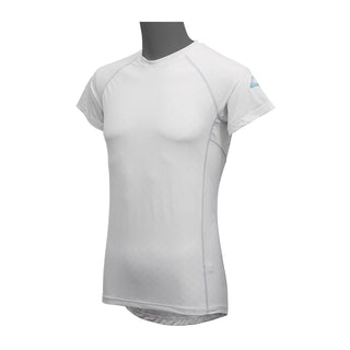 Crew Neck Short Sleeve Shirt in White