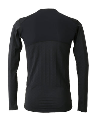 Crew Neck Long Sleeve Shirt in Black