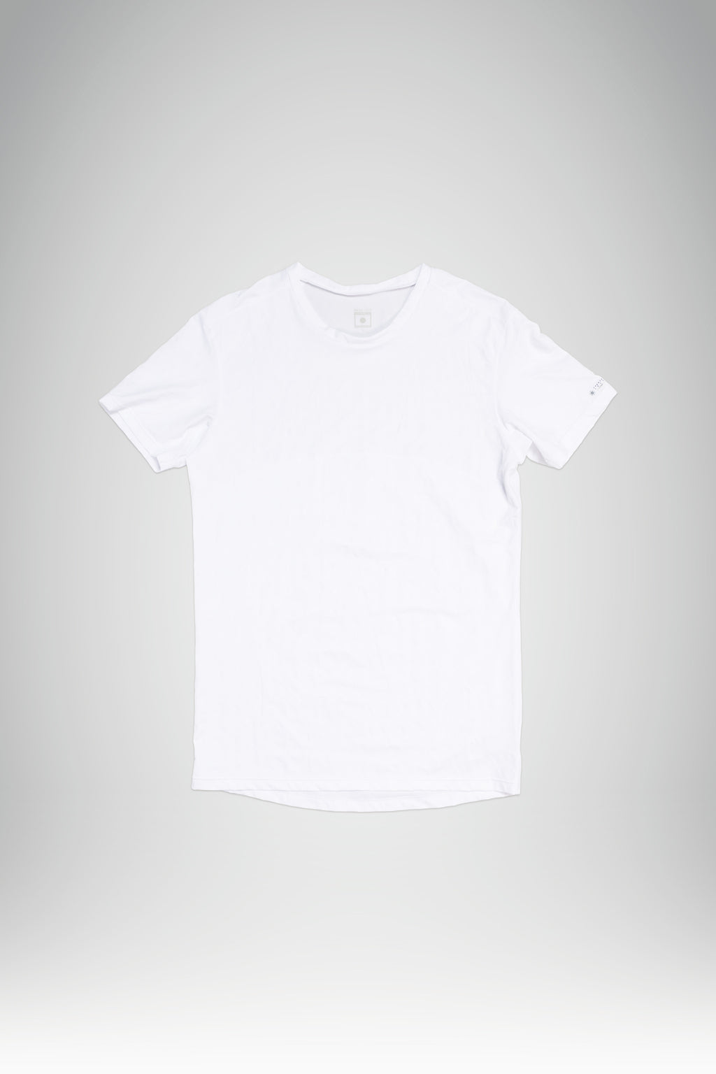 Crew Neck Short Sleeve Shirt in White